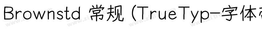 Brownstd 常规 (TrueTyp字体转换